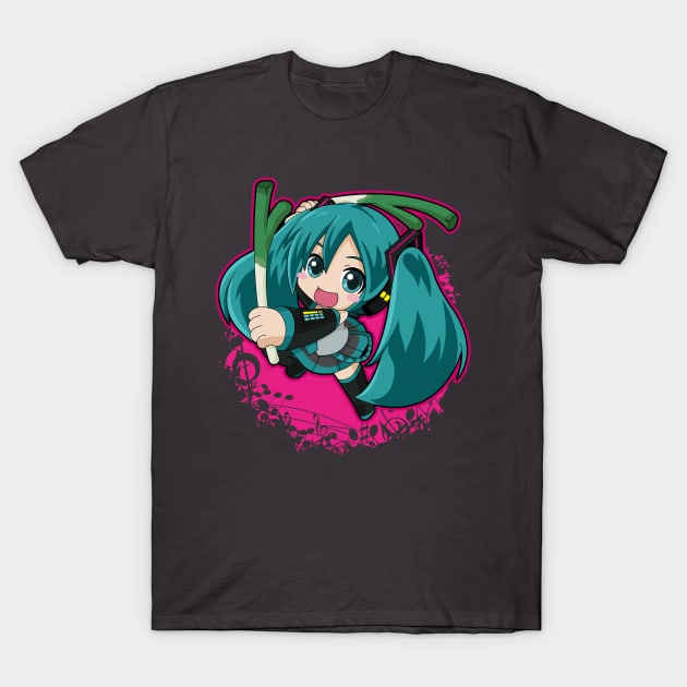 Music Miku T-Shirt by WarGreymonZero